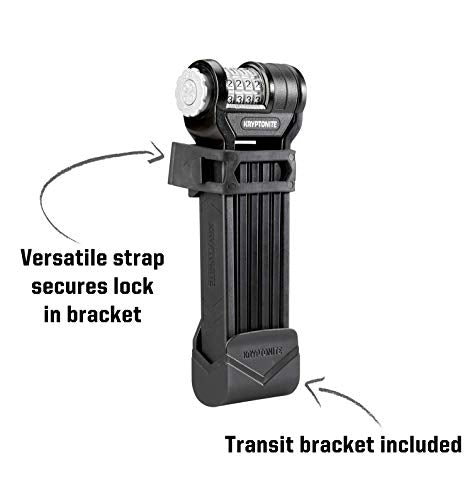 Kryptonite Keeper 585 Folding Bike Lock with 4-Digit Combination, 85cm