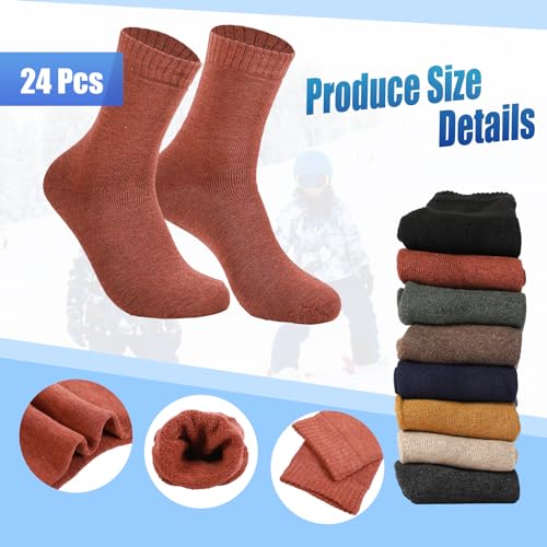 Winter Beanie Hat Gloves Socks Set - Warm Knitted Cap & Thermal Gloves with Stylish Colors 72 Pack