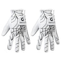 Kids Junior Golf Gloves Left Hand 2-Pack White M (5–7Y) - Children's Premium Youth Golf Gloves for Boys & Girls