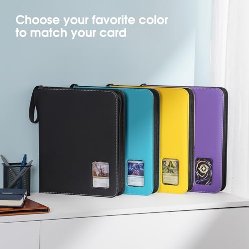 ProCase 900-Pocket Card Binder with Clear Window - Black