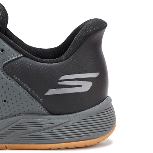 Skechers Men's Slip-Ins Viper Court Reload Black Charcoal US 8 Sneakers