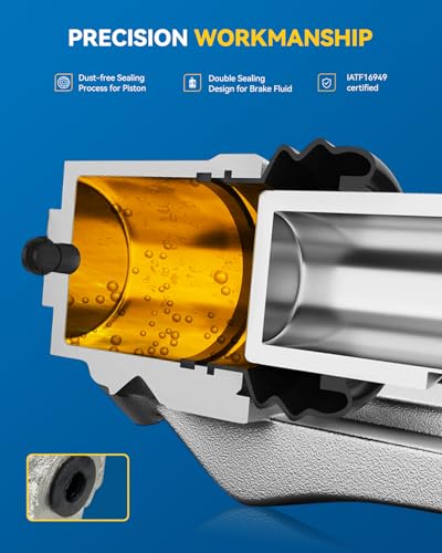 PHILTOP Brake Caliper Set for 1999-2004 Jeep Grand Cherokee Rear 18B4818+18B4819