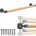 Dolibest 3 FT Wall-Mounted Wooden Ballet Barre for Home & Studio Stretch Workout