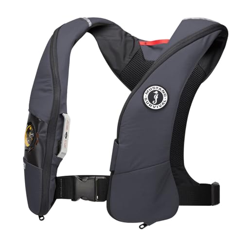 Mustang Survival Elite 120 Inflatable PFD Life Jacket - Admirial Gray USCG Approved