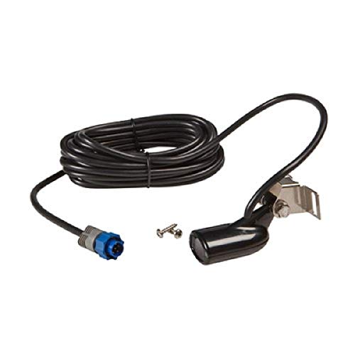 Lowrance Transom Mount Skimmer Transducer with Built-in Temp - Model 000-0106-72, Dual-Frequency (83/200 kHz), 1000 ft Range