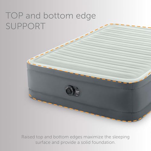 Intex PremAire Full Size Elevated Air Mattress with Pump - Luxury Pillowtop Comfort