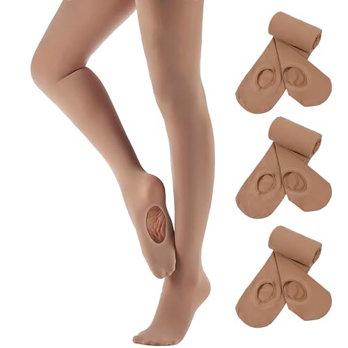 Toddler Girl Women Ballet Dance Tights - 7-9 Years Light Suntan