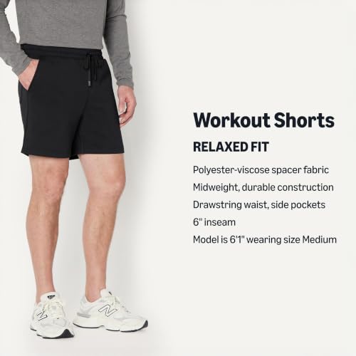 Men's Active Sweat Athletic Shorts - XX-Large Black