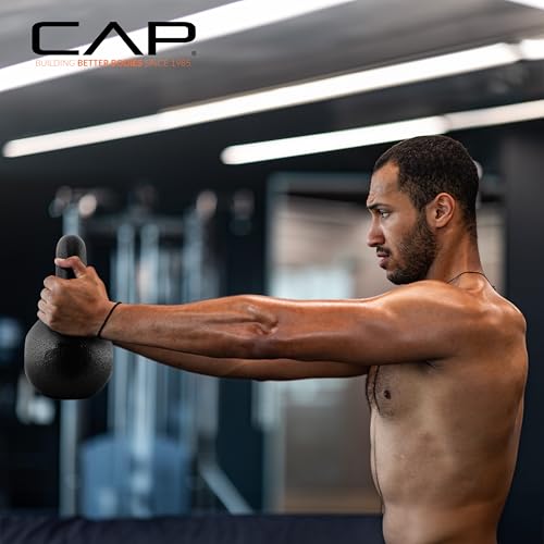 CAP Barbell Cast Iron Kettlebell 40 lbs - Solid Durable Workout Equipment