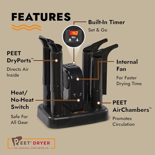 Electric Shoe & Boot Dryer with Fan & Heat - 4-Pair Capacity Advantage Plus