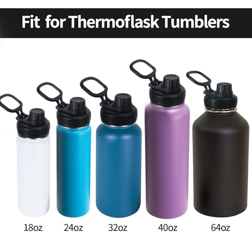 Leak-Proof Water Bottle Spout Lid Replacement for Thermoflask 12oz-64oz