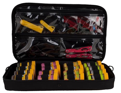 Berkley Jar Bait Folder - 16 Jars Not Included, Fishing Storage Soft Tackle Bag