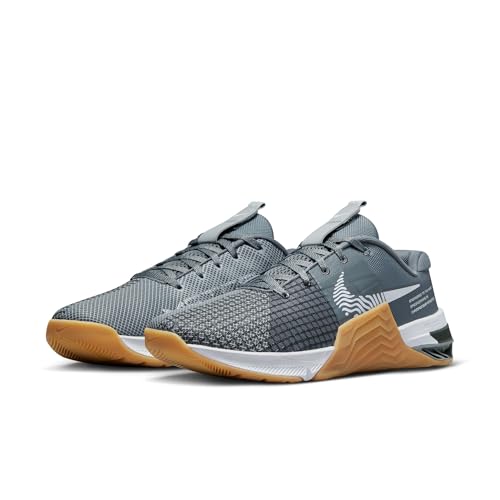 Nike Men's Metcon 8 Sneakers 9.5 Smoke Grey White Cross-Training Shoes