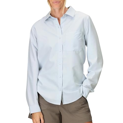 Marmot Women's AirExchange UPF 40 Long Sleeve Shirt - Large Vapor Variant