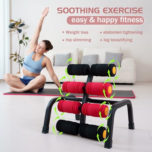 Foldable Back Extension Machine for Home Gym - Sit Up & Glute Workouts with Resistance Bands - Style 131