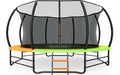 Yohood 14FT Outdoor Trampoline with Enclosure, Stabilizer Bars & Galvanized Frame