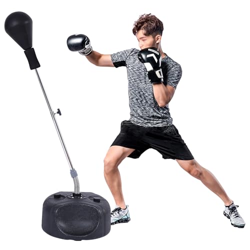 Pro Adjustable Punching Bag with Stand - Heavy Duty Speed Bag for Boxing & Fitness