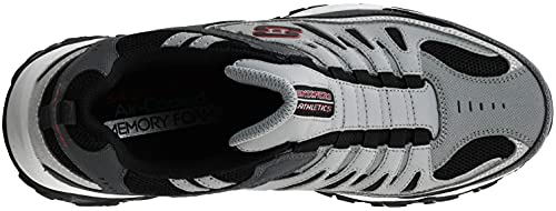 Skechers Men's After Burn M. Fit Wonted Shoes 11 Wide Charcoal Red