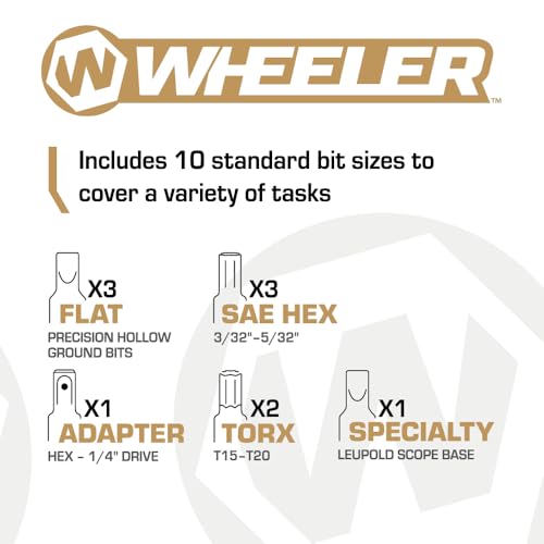 Manual Firearms Torque Wrench for Scope Mounting & Gunsmithing - Wheeler