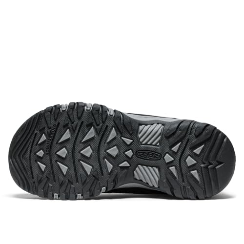 KEEN Kids Targhee 4 Waterproof Hiking Shoes Big Kid Black/Steel Grey Size 7