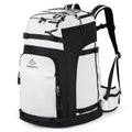 SEMSTY White 70L Waterproof Ski Boot Bag with Multiple Compartments