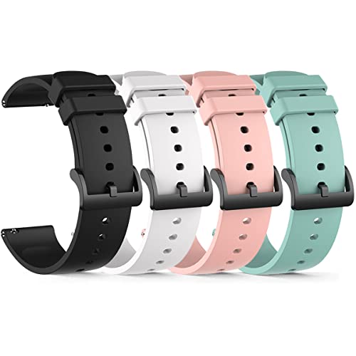 4 Pack B Silicone Replacement Strap for Smartwatch - FitTurn Compatible
