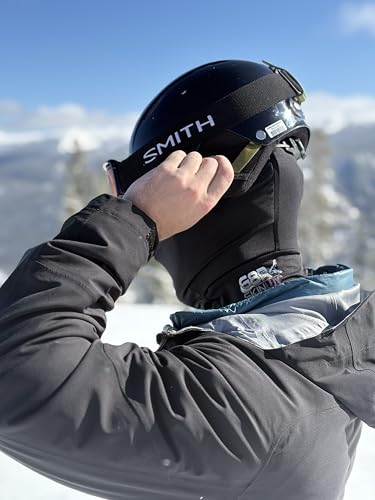 Adult Medium Black G8RSkin Lux Padded Balaclava with Impact & Temp Regulation for Skiing & Football