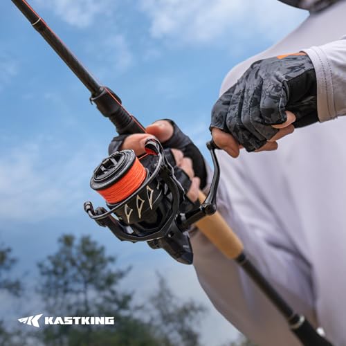 KastKing Spartacus II Plus Twin-Tip Spinning & Casting Fishing Rod & Reel Combo 6'6" M with 2000 Reel