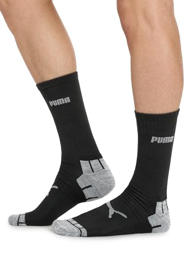 Men's Crew Socks 6-Pack - White Black Grey - Size 10-13