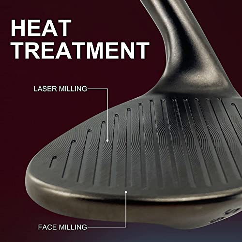 Yamato 52/56/60 Degree Golf Wedge Set - Tarnish Finish, 3-Piece Forged High Spin Wedges