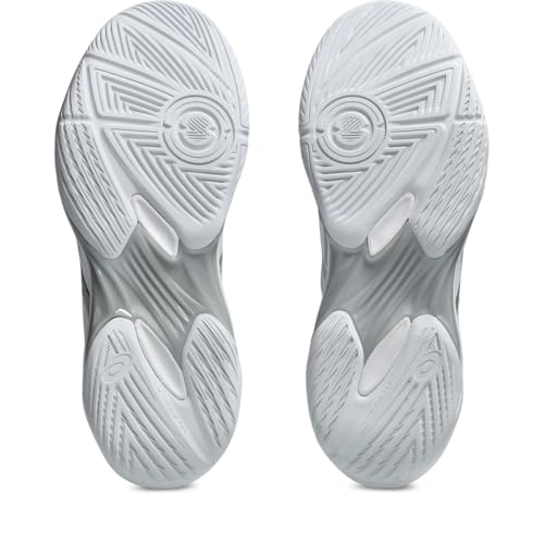 ASICS Women's Gel-Rocket 12 Volleyball Shoes - White & Silver, Size 7