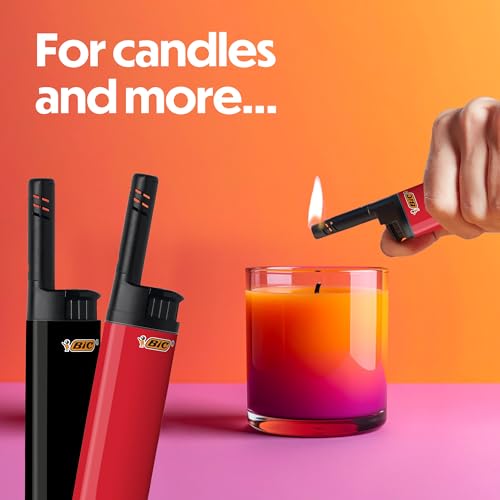 BIC EZ Reach Candle Lighter - Classic Wand for Candles, 12 Pack