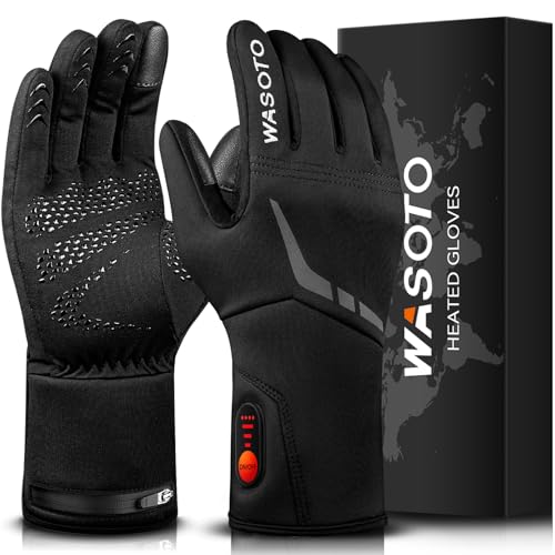 Rechargeable Heated Gloves for Men Women Touchscreen Winter Work Camping Hunting