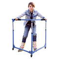 Kids Folding Roller Skate Trainer with Adjustable Height - Denim Blue