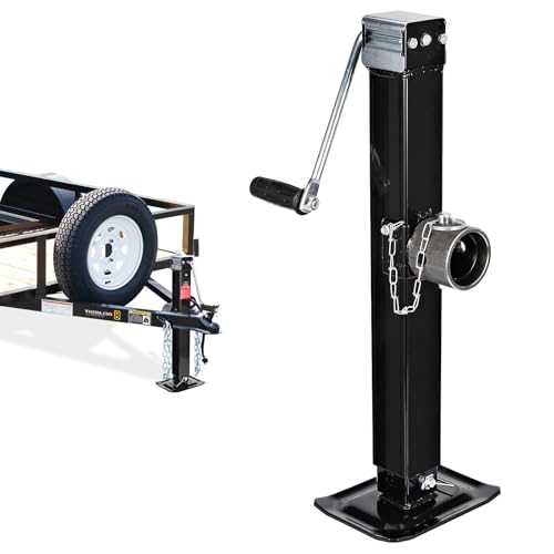 FZZD 8000 lbs Swivel Trailer Jack Weld-On Pipe Mount Tongue Lift with Adjustable Height