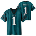 Youth Jalen Hurts Philadelphia Eagles #1 Green Home Jersey - Size 10-12, Outerstuff