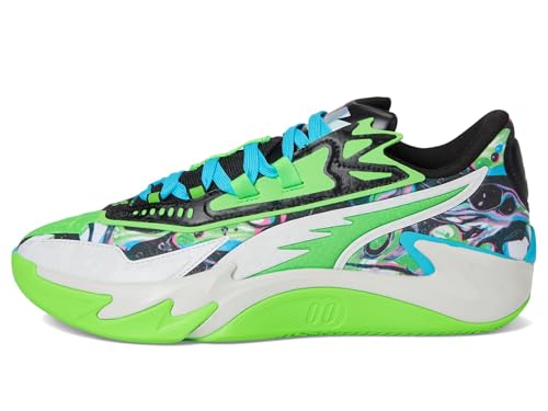 Puma Mens Scoot Zeros II Basketball Shoes Bright Aqua Feather Gray 9