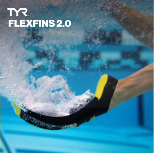 Unisex Medium Swim Fins for Kick Training & Leg Strength - Natural Rubber