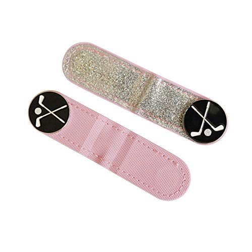 Glittering PVC Golf Hat Clip with Ball Marker - 2 Hat Clips & Markers, Variation of 2 Hat Clip 4 Ball Markers