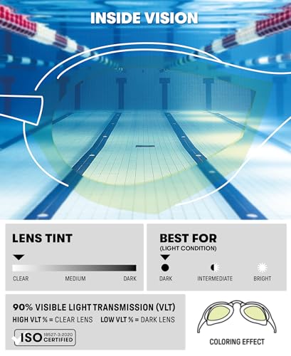 ARENA Unisex Adult Cobra Tri Swimming Goggles Yellow/Copper/Black Anti-Fog Wide Vision Mirror Lens