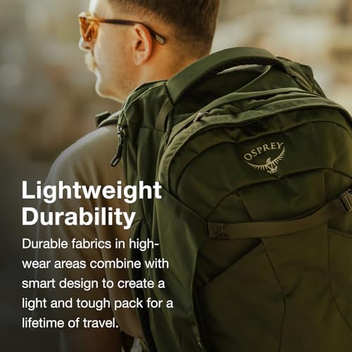 Travel Backpack 40L Men's Lightweight Durable Carry-On Bag - Black