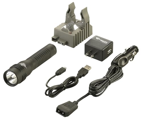 Streamlight 74751 Strion LED HL Rechargeable Flashlight with AC/DC Charger & Holder — Black