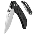 Mossy Oak Folding Pocket Knife Black 4-inch Stainless Steel Blade, EDC Outdoor