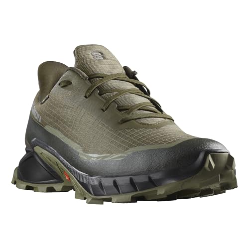Salomon Alphacross 5 Gore-TEX Trail Running Shoes Olive Night/Black/Deep Lichen Green Men’s