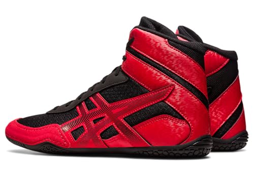 ASICS Men's MATCONTROL 3 Wrestling Shoes - Black/Classic Red, Size 10