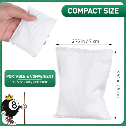 2pcs Billiard Talc Powder Bag for Dry Hands & Cue Control - Mess-Free