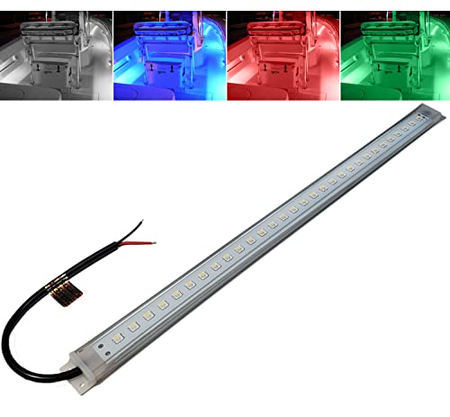 16-Inch RGBW Marine LED Accent Light Strip Waterproof Interior Exterior Boat Lighting