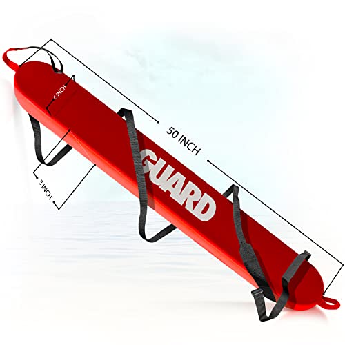 50 Inch Lifeguard Rescue Tube with Whistle and Towing Line - Pool & Water Rescue Equipment