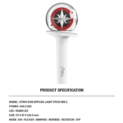 Stray Kids Official Light Stick Ver 2 Kpop Concert Merchandise with App Control