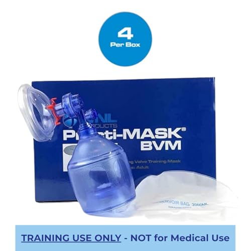 WNL Products Adult & Child CPR Mask Kit 4-Pack - Practice Rescue Training